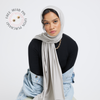 Organic Bamboo Jersey Hijab - Light Grey