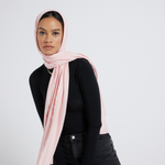 Organic Bamboo Jersey Hijab - Light Pink