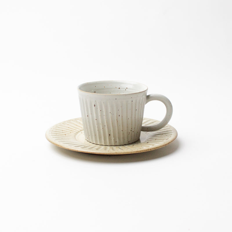 Yuki Coffee Cup & Saucer [Cream]