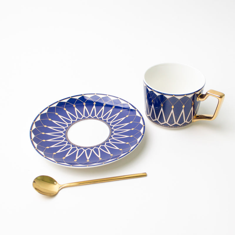 Zina Mug and Saucer with spoon