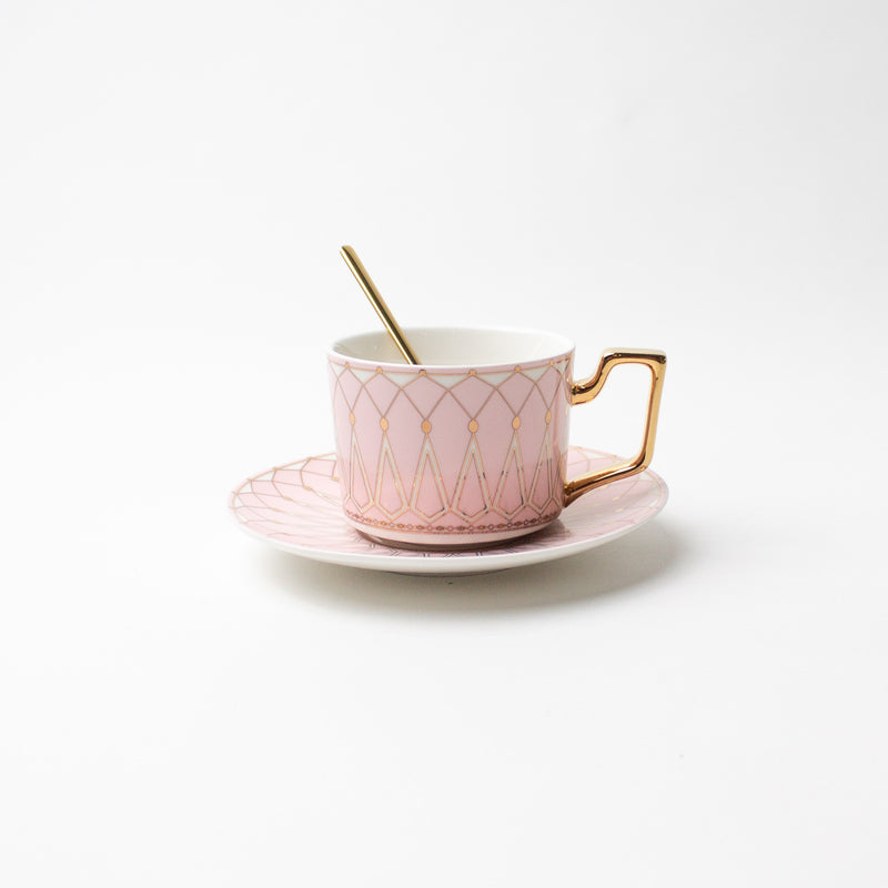 Zina Mug and Saucer with spoon