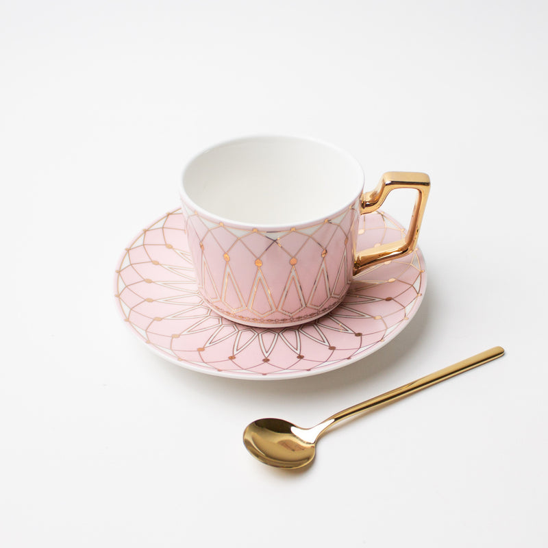 Zina Mug and Saucer with spoon