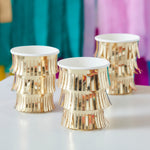 Gold Fringe Paper Cups