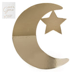 Eid Gold Crescent Moon & Star Grazing Board [Gold]