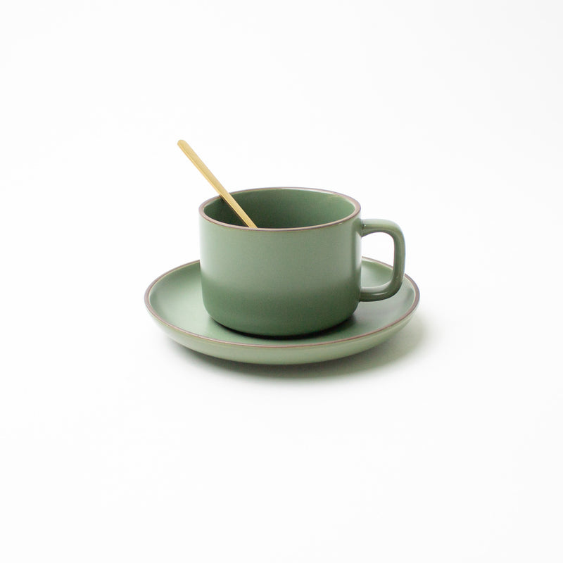 Bria Mug and Saucer with spoon