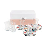 Gift Set of 6 'Layalee' Istikanah Teacup & Saucer