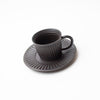 Yuki Coffee Cup & Saucer [Black]