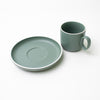 Selene Coffee Cup & Saucer Mug [Green]