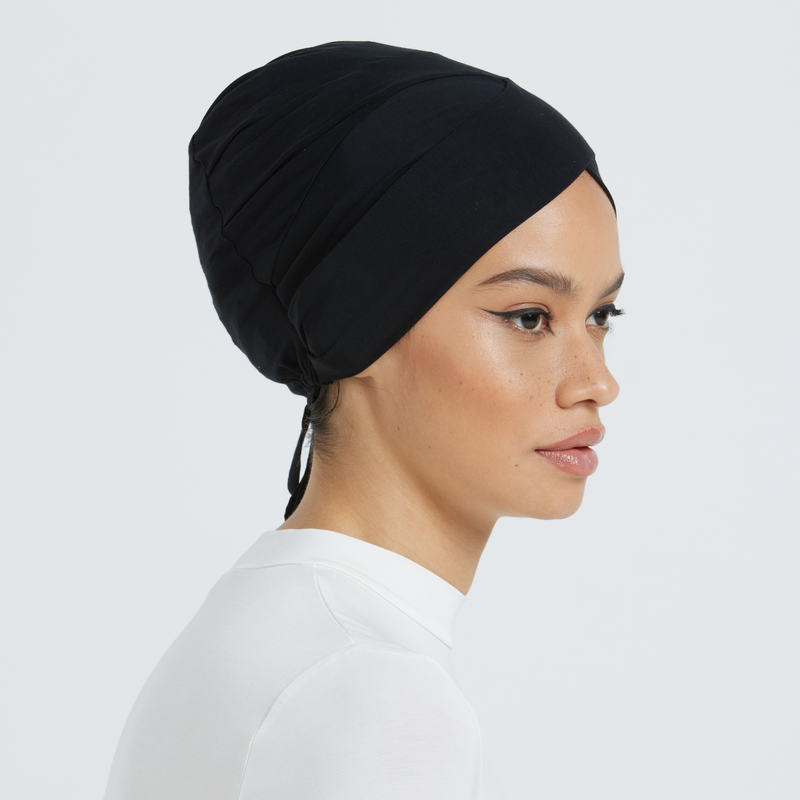 Adjustable Organic Bamboo Underscarf - Black