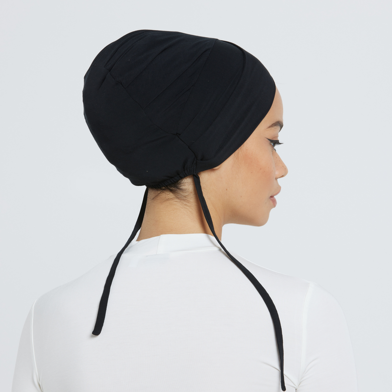 Adjustable Organic Bamboo Underscarf - Black
