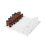 Lucite Chess & Checkers Set