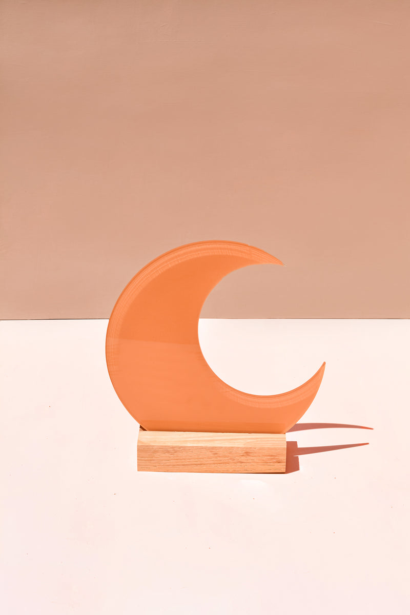 Luna Crescent Moon acrylic sign