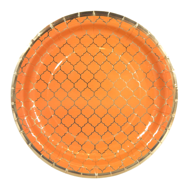 Moroccan Amber Party Plates - 10 pack