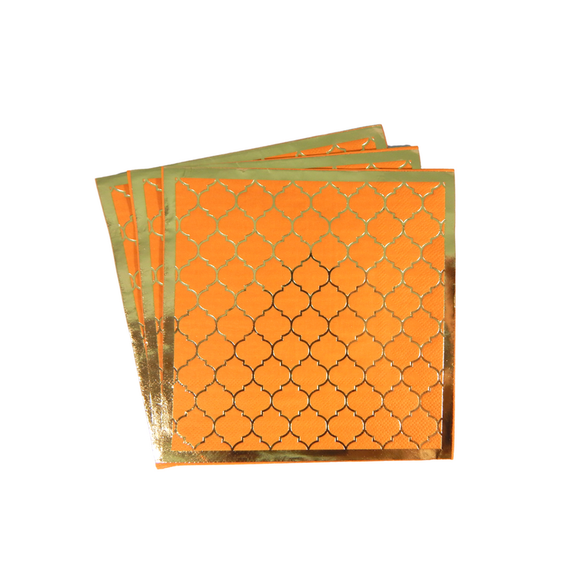 Moroccan Amber Party Napkins - 20 pack