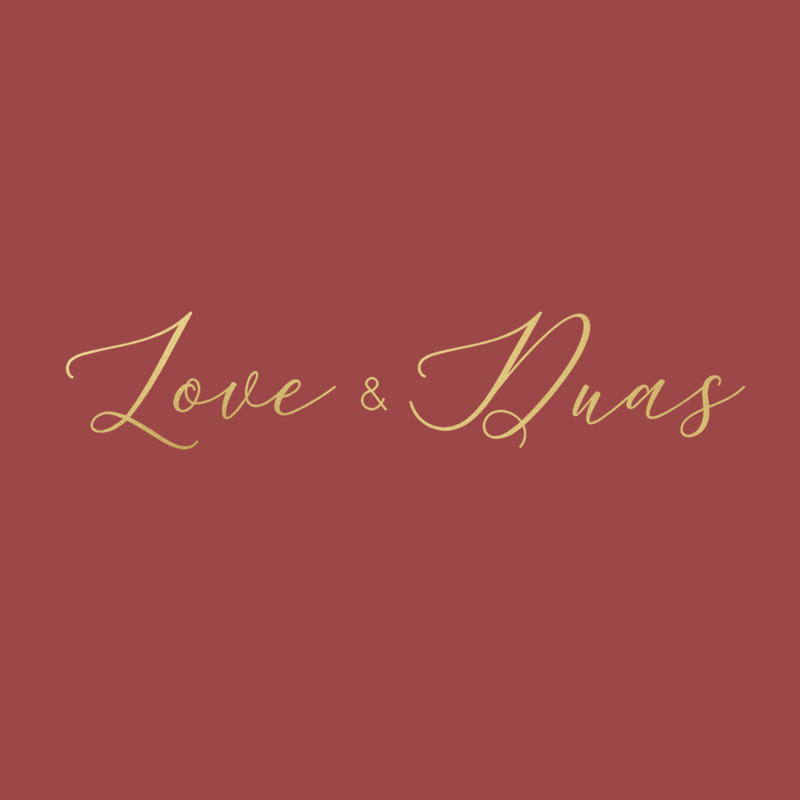 Luxury Foiled Greeting Card - Love & Duas