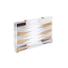 Lucite Backgammon Set