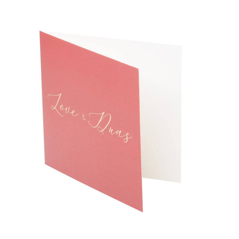 Luxury Foiled Greeting Card - Love & Duas