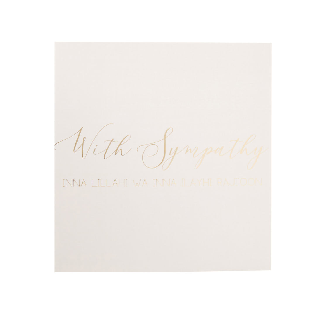 Luxury Foiled Greeting Card - Sympathy